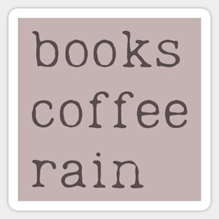Books Coffee Rain Sticker
